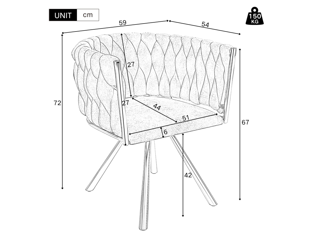 Lot de 2 chaises pivotantes en velours avec accoudoirs - pieds en métal doré - Gris BNMJ81918