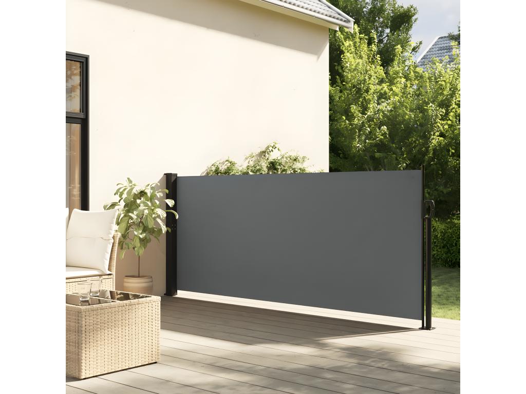 Auvent latéral rétractable anthracite 140x300 cm UEYJ13303