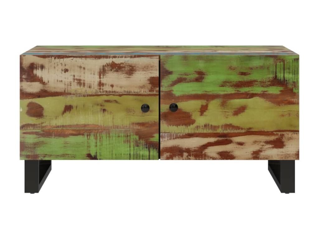 Table basse 80x50x40 cm Bois de récupération et d'ingénierie WRQN89383