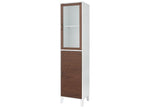 Lysvia Home Lysvia Armoire à linge moderne en bois Noyer/Blanc RRDW00797