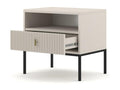 Table De Chevet NS54 1D 54x39x52 Beige JEJY20197