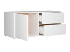 Meuble TV Blanc 80x34x36 cm Bois d'ingénierie HYAP05359