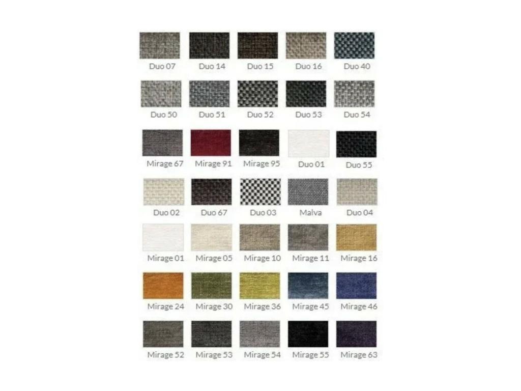 Chaise tissu et cuir éco gris et pieds acier - Lot de 2-Couleur 52 WTDH87931