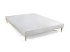 Pack prêt à dormir matelas Lysvia 140x200cm Ressorts ensachés Mémoire de forme Lysvia sommier Blanc TKXY24513