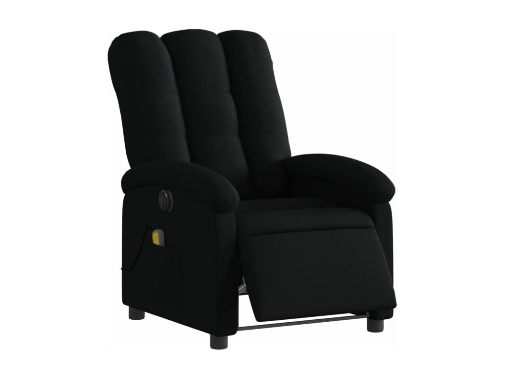 Fauteuil massant inclinable électrique Noir Tissu PJWA05579