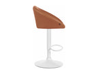 Tabouret de bar assise métal blanc 55x51x86 cm 10 0004772 INRK02982