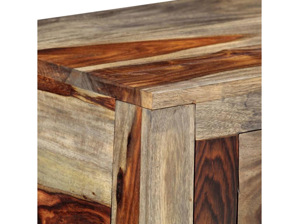 Table console avec 3 tiroirs 120x30x75 cm Bois massif IKDT46613