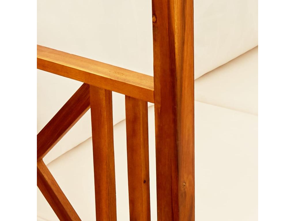 Banc de jardin avec auvent Bois d'Elariva solide 2 JMPE44518