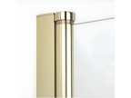 Cabine de douche pivotante 90x100 cm doré Lysvia GOLD SCUN15630