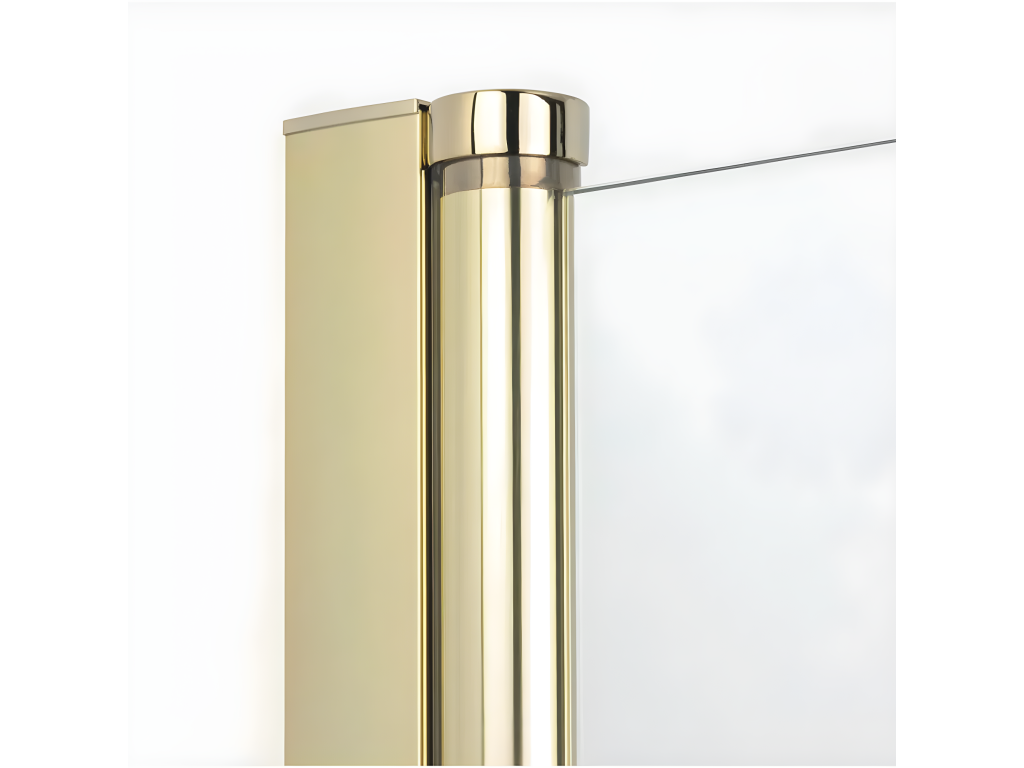 Cabine de douche pivotante 90x100 cm doré Lysvia GOLD SCUN15630