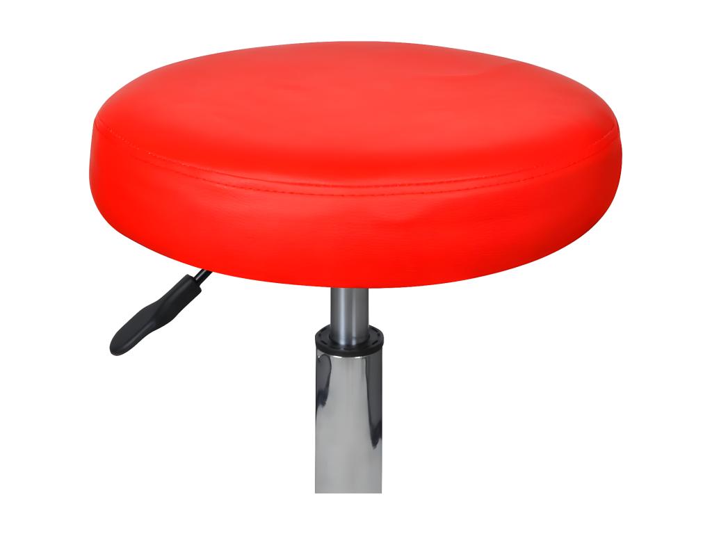 Tabourets de bureau 2 pièces Rouge 35,5x84 cm Similicuir CRJX91954