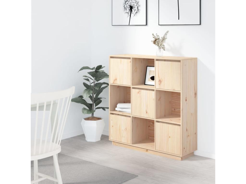 Buffet 110,5x35x117 cm Bois de pin massif QFIH44389