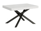 Table extensible 90x130/390 cm Famas Frêne Blanc cadre Anthracite YSBT15204