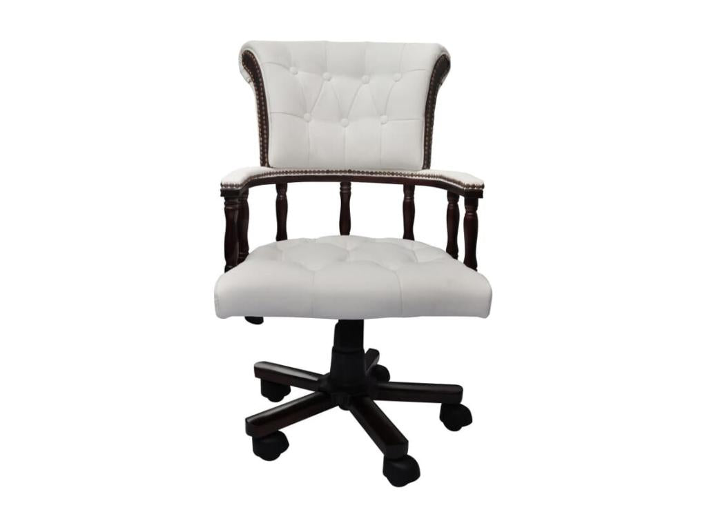 Chaise de bureau pivotante Blanc SUOV50197