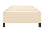 Cadre de lit sans matelas crème 90x200 cm tissu AQZJ39698