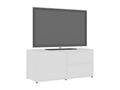 Meuble TV Blanc 80x34x36 cm Bois d'ingénierie HYAP05359