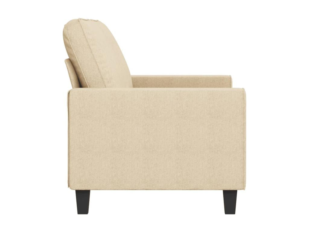 Canapé à 2 places Crème 140 cm Tissu LMIR84224