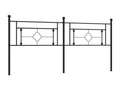 Tête de lit métal noir 200cm KTER80141
