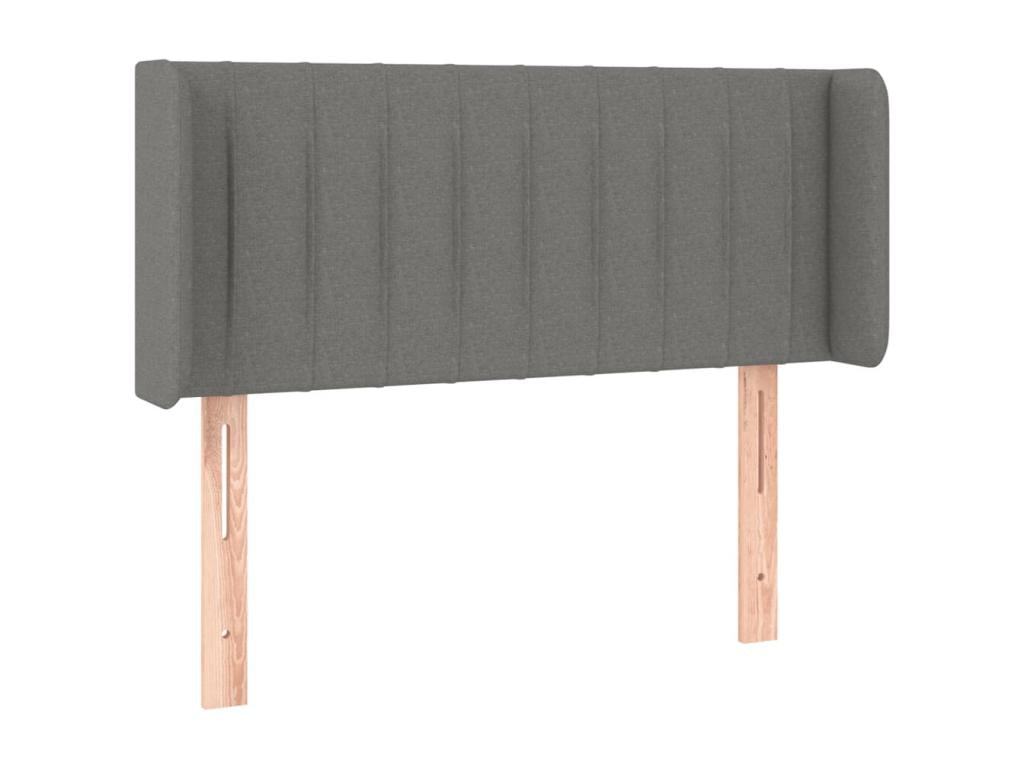 Tête de lit à LED Gris foncé 103x16x78/88 cm Tissu MIOF35560
