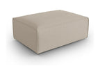 Elariva - Pouf en velours structuré beige - 100x69x40cm FQYU89527