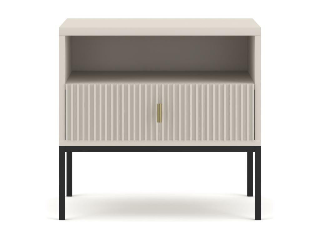 Table De Chevet NS54 1D 54x39x52 Beige JEJY20197