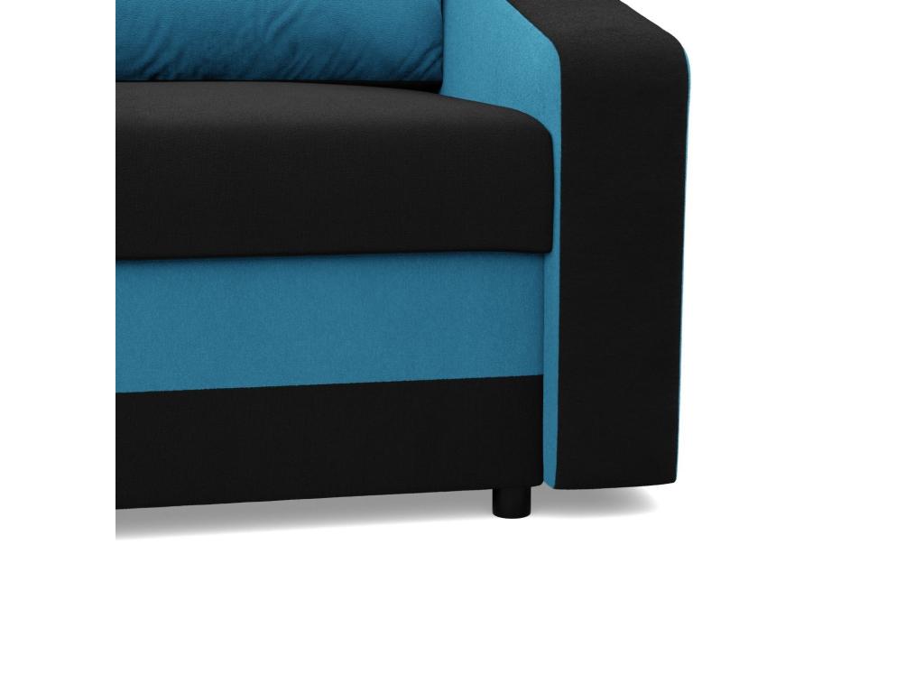 Chaise longue pour le salon Noir Blau LLSX46863