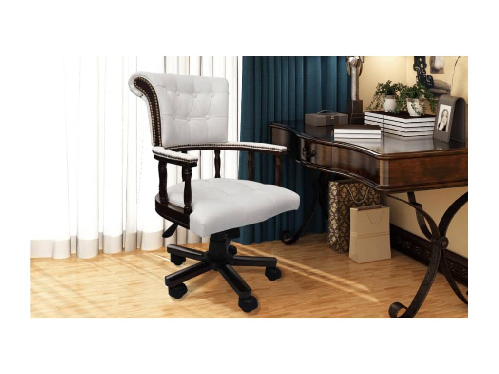 Chaise de bureau pivotante Blanc SUOV50197