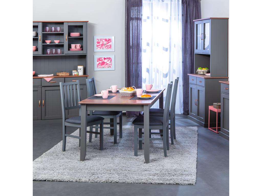 Lysvia - Ensemble Séjour Complet avec Table 160cm LGAP86949