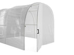 Serre tunnel avec structure en acier et porte 12 m² - L300 x l400 x H200 cm - Blanc - Lysvia EJZN84984