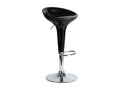 Tabouret noir brillant - Lot de 2 DTQK55789