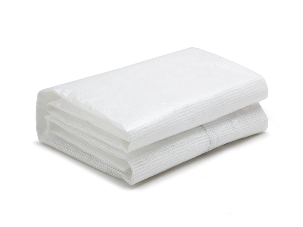 Serre tunnel avec structure en acier et porte 12 m² - L300 x l400 x H200 cm - Blanc - Lysvia EJZN84984