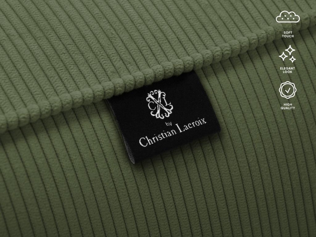 Elariva - Méridienne Tendance en velours tricoté vert - 156x140x72cm SXRN36792