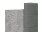 Cadre de lit avec tête de lit gris béton 120x190 JNON42363
