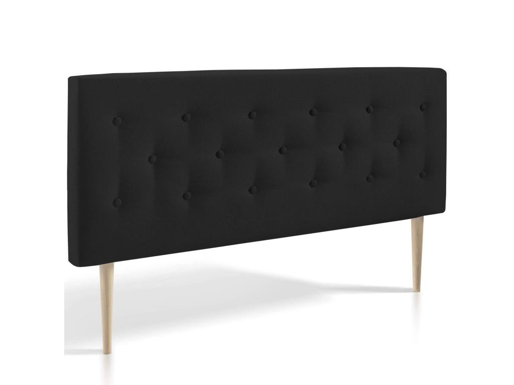 Tête de lit 160x100 cm capitonnée Tissu Anthracite Épaisseur de 8 cm PONY65201