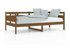 Lit de jour Marron miel Bois massif de pin 90x190 MHWQ32091