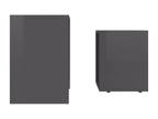 Ensemble de tables basses Gris brillant 48x30x45 ZKPL07959