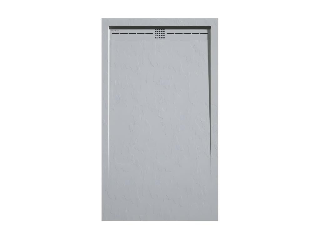Receveur de douche Gris 7035 finition Ardoise CACH grille de couleur - 160x80 cm HMIA38904