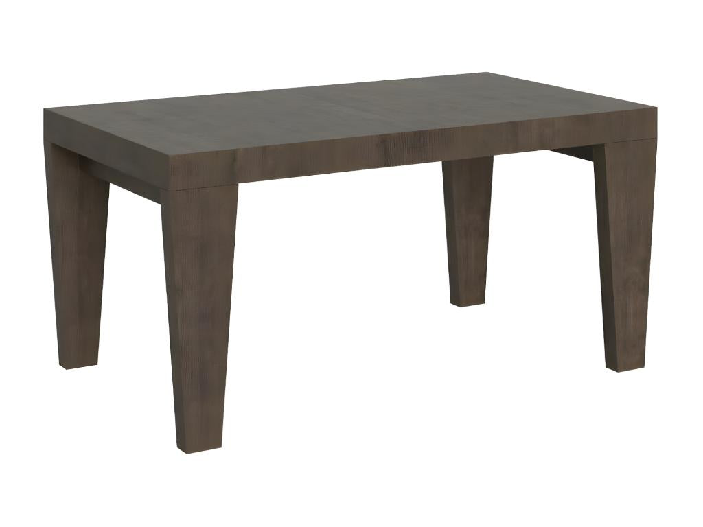 Table extensible 6 à 20 places bois foncé 160 à 420cm-Support 4 pieds HBWE24506