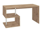 Bureau Lysvia Bureau PC Linéaire Table de bureau polyvalente Bureau gain de place multi-positions Made in Italy 140x60h78 cm Chêne MXYU00620
