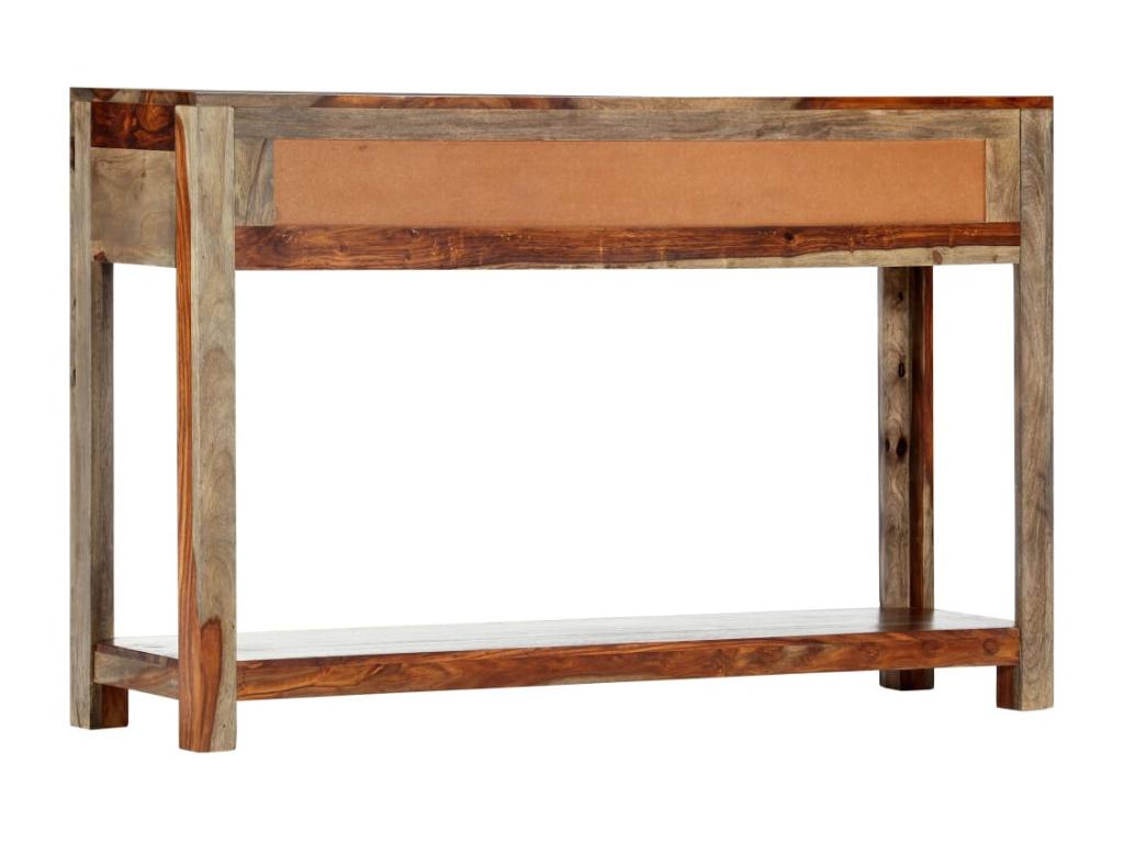 Table console avec 3 tiroirs 120x30x75 cm Bois massif IKDT46613