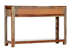 Table console avec 3 tiroirs 120x30x75 cm Bois massif IKDT46613