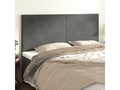 Tête de lit 4 pièces Gris foncé 100x5x78/88 cm Velours GUHR87385
