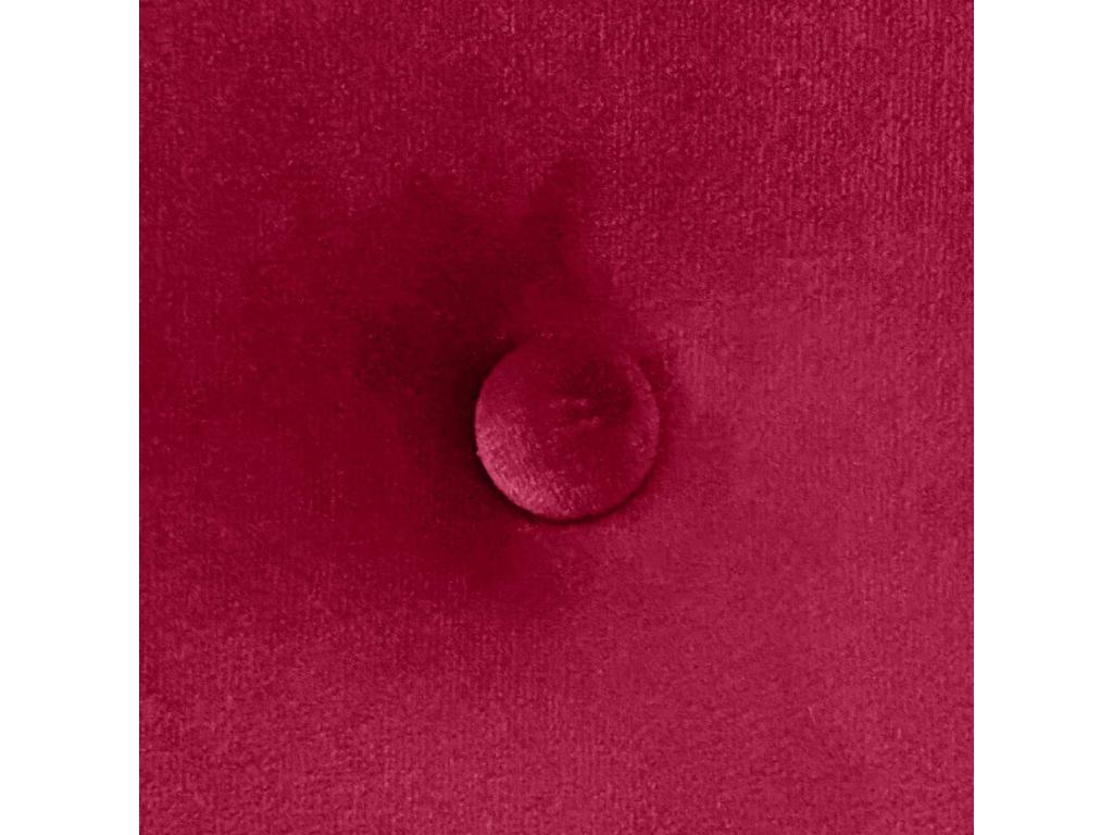 Elariva Tête de Lit Velours Lisse avec Boutons 80x50 Lits 80/90 - Rouge KQKT15877