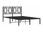 Cadre de lit métal avec tête de lit noir 120x190 NZFB06973