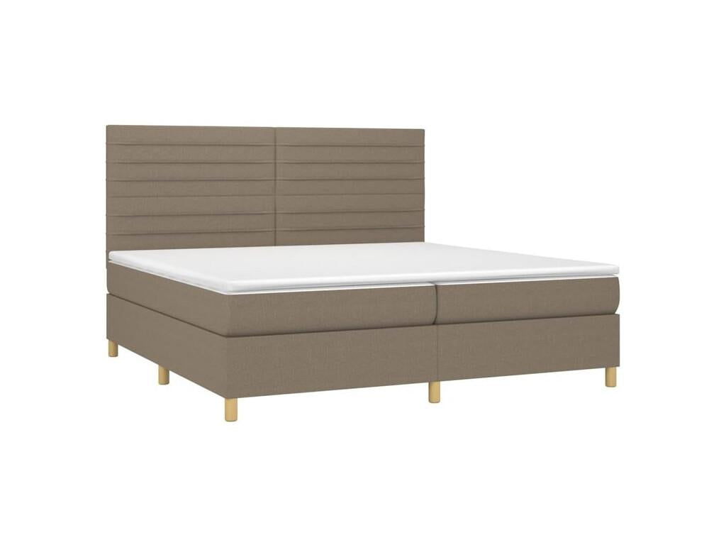 Sommier à Lysvia de lit avec matelas Lysvia 200x200 Tissu CZOD75245