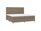 Sommier à Lysvia de lit avec matelas Lysvia 200x200 Tissu CZOD75245