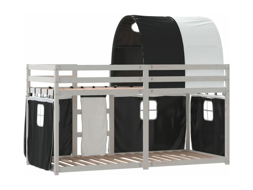 Lit superposé sans matelas 75x190 cm bois de pin massif YFMA16033