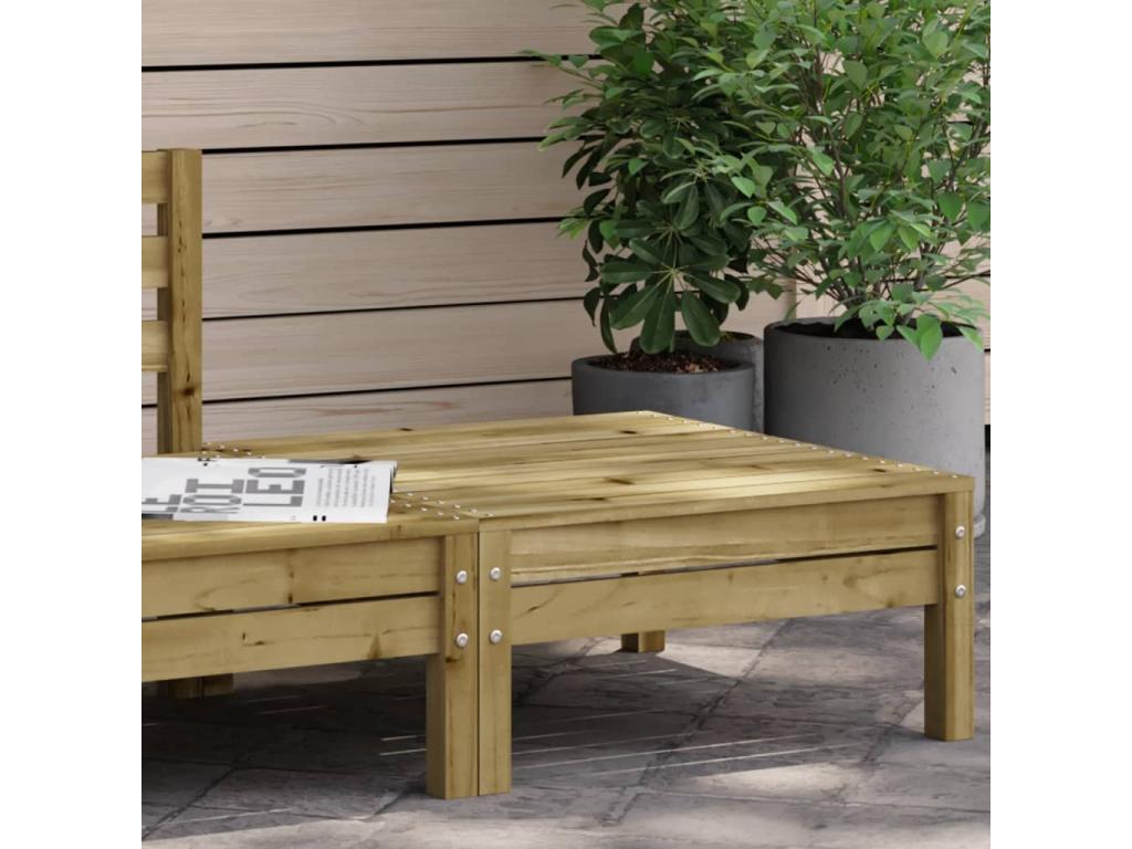 Repose-pied de jardin bois de pin imprégné JIHT69026