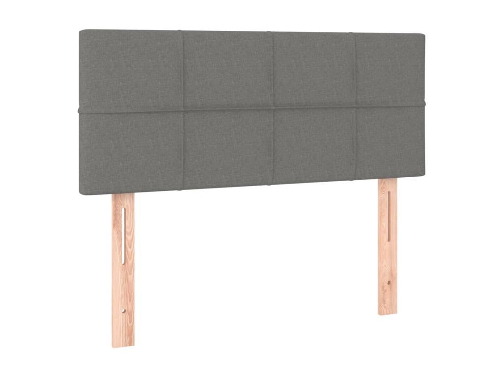 Tête de lit à LED Gris foncé 100x5x78/88 cm Tissu OJEN21462