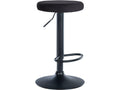 Tabouret de bar - Velours / Métal - Noir - Lysvia JXXJ28291